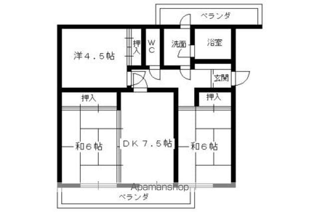 リバーサイド桂坂の間取り写真