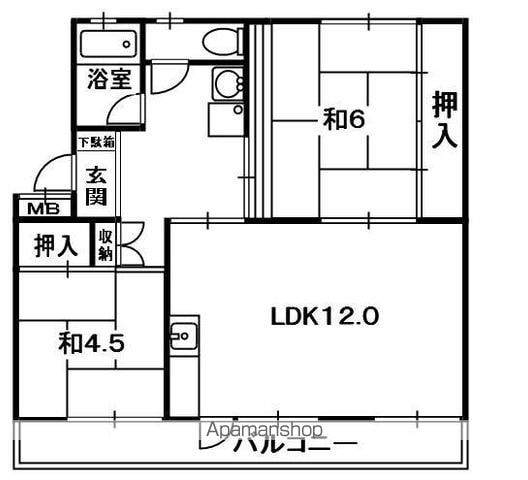 山田池住宅10号棟の間取り写真