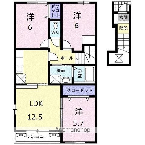 スワン KITAMURA Dの間取り写真