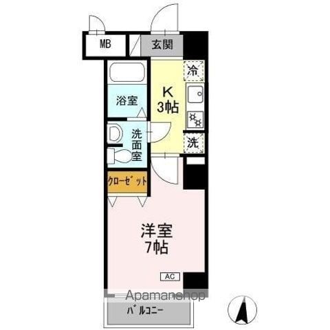 CASA八番館の間取り写真