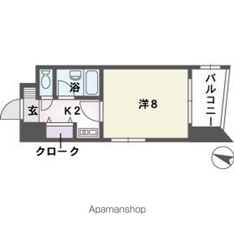ソレアード赤坂の間取り写真