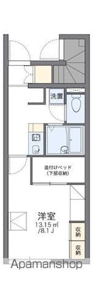 レオパレスＭファイン[1K/23.61m2]の間取図