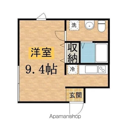 ＩＷＳアパートメント[1R/27.69m2]の間取図