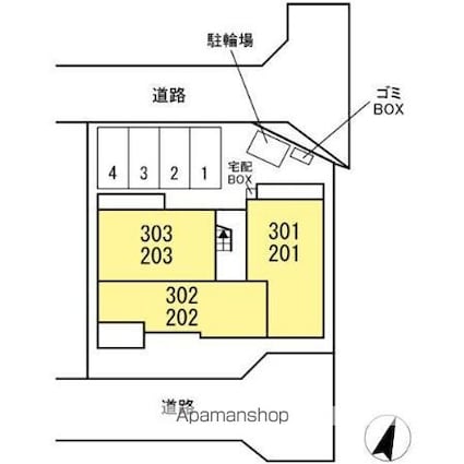 グリシーヌ串戸[1LDK/50.47m2]の配置図