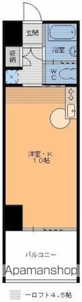 グラスパティオ[1R/33.3m2]の間取図