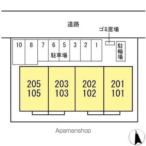 ル・グランⅢ 102 ｜ 千葉県松戸市新松戸６丁目342-1（賃貸アパート2LDK・1階・58.31㎡） その16