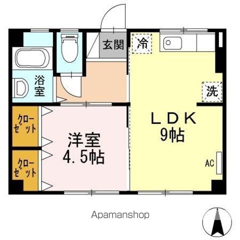 新浜マンションの間取り写真