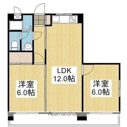 オックスフォードサーカス松山ＩＣ　Ⅰ[2LDK/49.6m2]の内装6