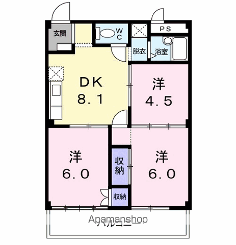 杉本ハイツの間取り写真