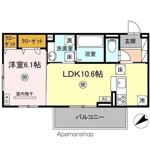 DーROOM パレットハウスの間取り写真