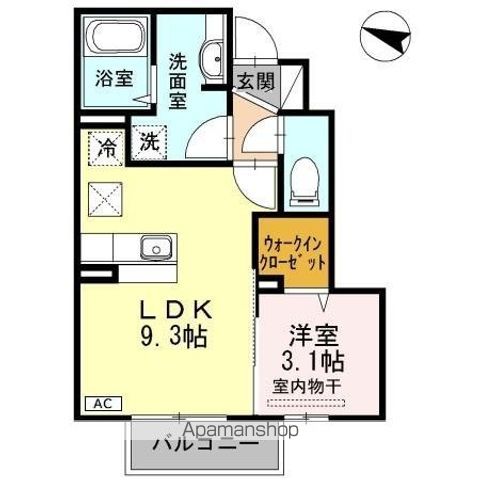 サンハイム チサの間取り写真