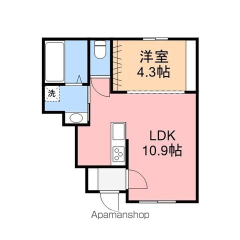パルモアK3の間取り写真