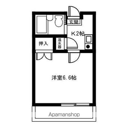 Ｌｉｖｅｘ　赤見[1K/18.56m2]の間取図