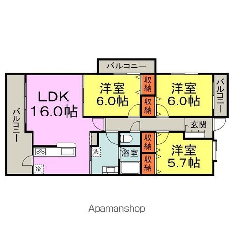 エスポワールの間取り写真