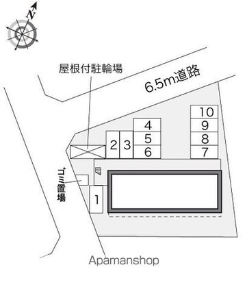 レオパレスＫＥＩＫＯ[1K/20.81m2]の配置図