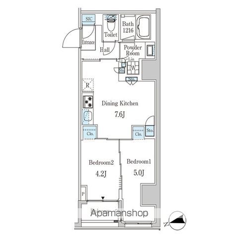 ザ・ライオンズフォーシア外神田の間取り