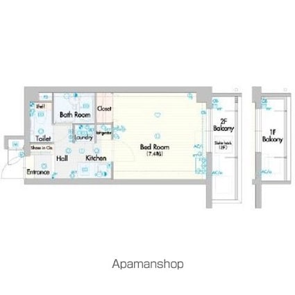 グラントゥルース中野江原町[1K/22.78m2]のその他内装2