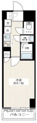 ＧＥＮＯＶＩＡ練馬高野台ｓｋｙｒｕｎ[1K/25.7m2]の間取図