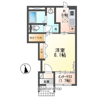 仮）東前町アパートⅠ期[1K/33.86m2]の間取図
