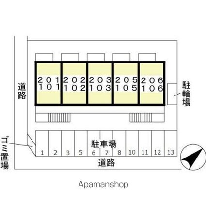 メゾン・セス[2DK/40.07m2]の配置図