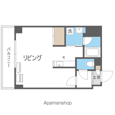 クワイシャノン円山表参道の間取り写真