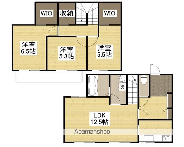 英賀清水町3丁目 戸建の間取り写真