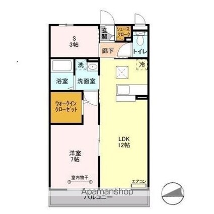 リュイール　Ⅱ[1LDK/50.29m2]の間取図