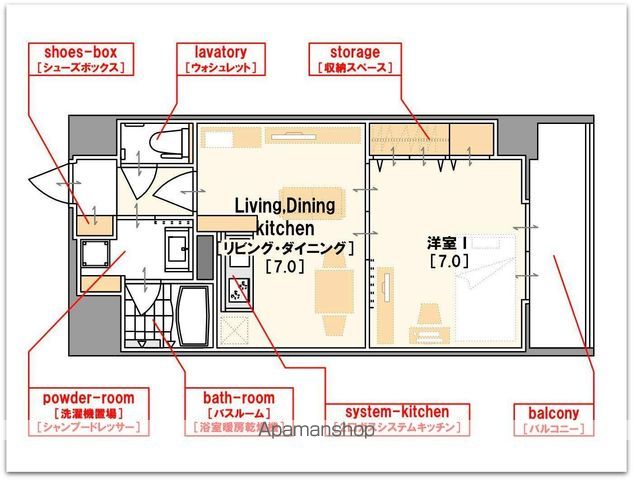 CITY SPIRE難波南の間取り写真