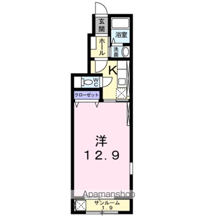 ヴィラ　沢村[1K/40.78m2]の間取図