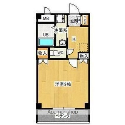 ｙｏｕｎｇ　ｌｅａｖｅｓ[1K/27.8m2]の間取図