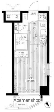 【メインステージ秋葉原駅前の間取り】