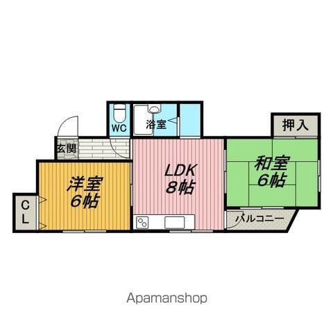 ハイツマドレーの間取り写真
