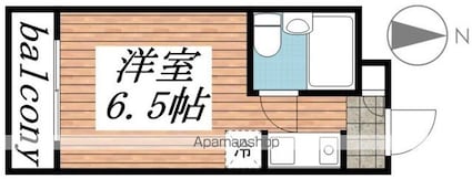 メゾン・ド・マニエール[1R/14.54m2]の間取図