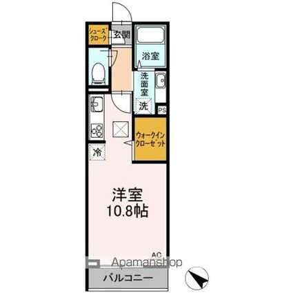 カーサグラナーテ[1R/30.62m2]の間取図