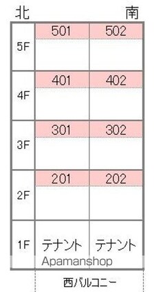 フィガロハウス[1R/22.38m2]の配置図