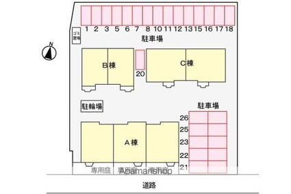 エターナル・パレスＡ[2LDK/53.51m2]の配置図