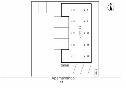 日高マンションⅠ[3DK/53.37m2]の配置図