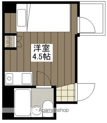 アスプロパラティ’３[1R/12.32m2]の間取図