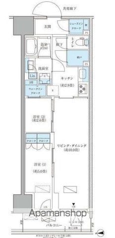 パークアクシス品川天王洲アイルの間取り写真