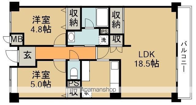 ピーチヒル加茂の間取り写真