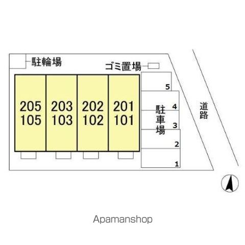 Ｂ．セミカ 201 ｜ 千葉県千葉市若葉区桜木北２丁目11-24（賃貸アパート1LDK・2階・43.64㎡） その15