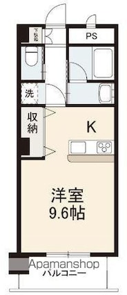 ＣＡＳＡ　ＡＮＧＥＬＩＣＡ[1K/37.2m2]の間取図