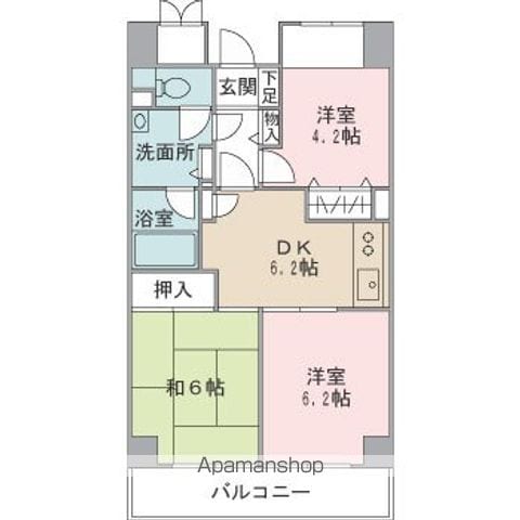 レジディア芝浦の間取り写真