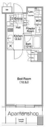 コンフォリア東池袋ＷＥＳＴ[1K/31.69m2]の間取図
