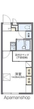 レオパレスリーベ[1K/23.18m2]の間取図