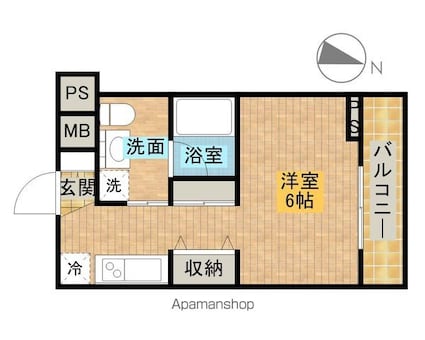 東京都文京区音羽２丁目[1R/22.67m2]の間取図