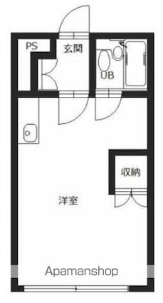 コイデハイツ[1R/22m2]の間取図