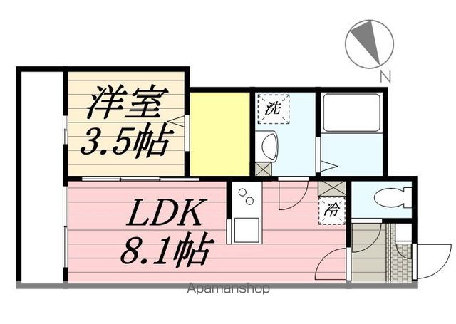 ＡＪ新松戸０１７の間取り