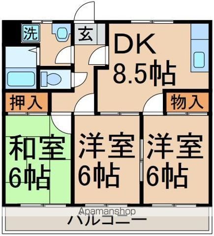 ルミエール 岸の間取り写真