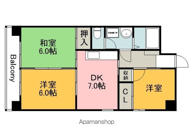 Arista広島平和大通りの間取り写真